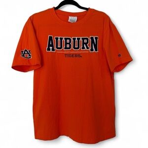 auburn university tigers logo embroidered t-shirt size large